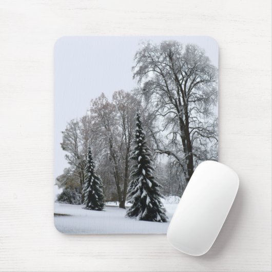 Winterwald Mousepad Schneelandschaft Geschenke (Mit Mouse)