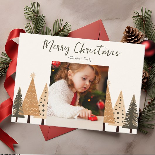 Winterwald Neutral Portrait Foto Weihnachten