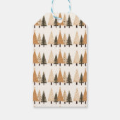 Winterwald Neutral Portrait Foto Weihnachten Geschenkanhänger (Rückseite)