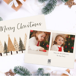 Winterwald neutral zwei Foto Weihnachten