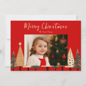 Winterwald neutrale Landschaft Foto Weihnachten (Vorderseite)