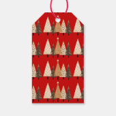 Winterwald neutrale Landschaft Foto Weihnachten Geschenkanhänger (Rückseite)