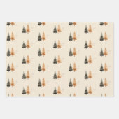 Winterwald neutraler Weihnachtsbaum Geschenkpapier Set (Vorderseite 2)