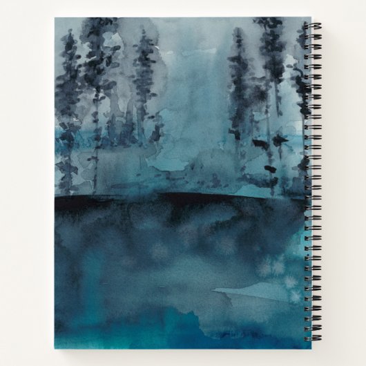 Winterwald Notizblock (Rückseite)