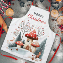 Winterwald Pilze frohe Weihnachten