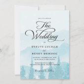 Winterwald Pine Trees Hochzeit Einladung (Vorderseite)