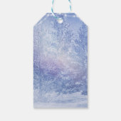 Winterwald Pine Trees Snowflakes Elegante Gefallen Geschenkanhänger (Rückseite)