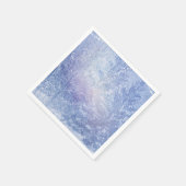 Winterwald Pine Trees Snowflakes/Schneeflocken Ele Serviette (Ecke)