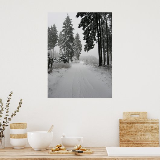 winterwald poster (Küche)