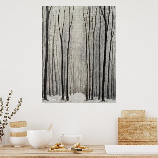 Winterwald Poster (Küche)