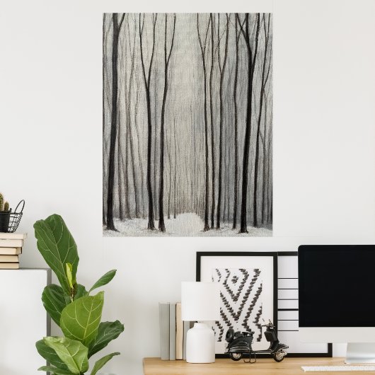 Winterwald Poster (Heimbüro)