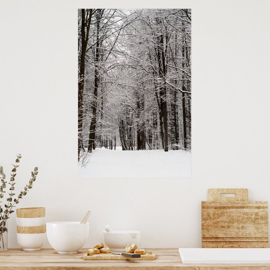 Winterwald Poster (Küche)
