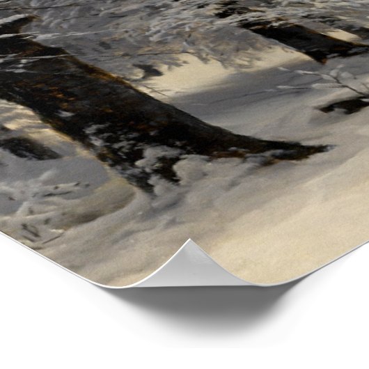 Winterwald Poster (Ecke)