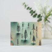 Winterwald Postkarte (Stehend Vorderseite)