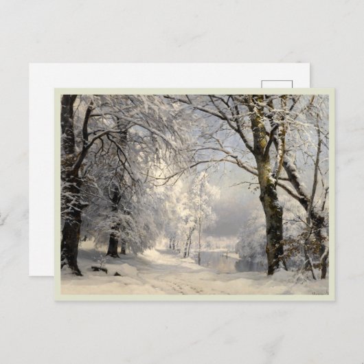 Winterwald Postkarte (Vorne/Hinten)