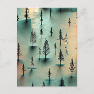 Winterwald Postkarte