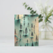 Winterwald Postkarte (Stehend Vorderseite)