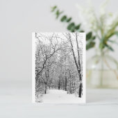 Winterwald Postkarte (Stehend Vorderseite)