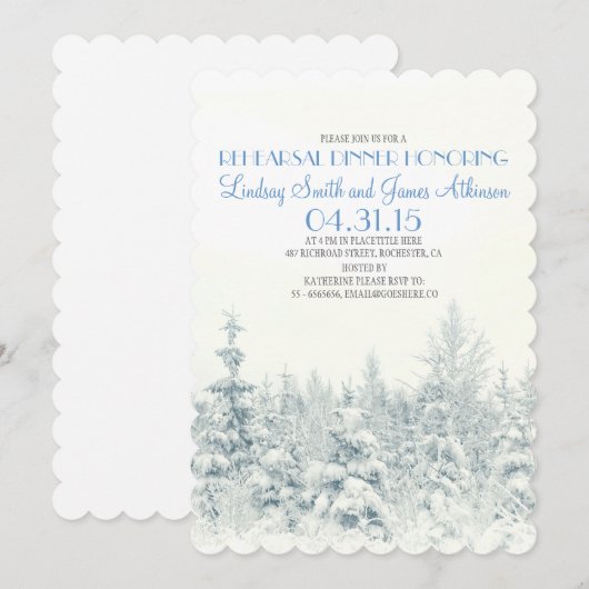 Winterwald Probe Einladung (Vorne/Hinten)