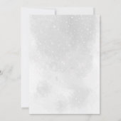 Winterwald rustikale Hochzeitseinladung Einladung (Rückseite)