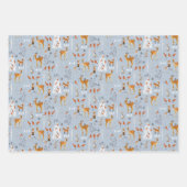 Winterwald Rustikales Weihnachtstier Geschenkpapier Set (Vorderseite)