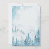 Winterwald, Saitenlichter Verlobung Einladung (Rückseite)