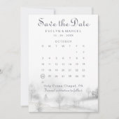 Winterwald Save the Date Kalender (Vorderseite)