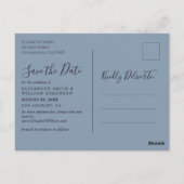 Winterwald Save the Date Postkarte (Rückseite)