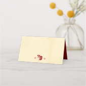 Winterwald schlafen Fox Weihnachten Platzkarte (Rückseite)