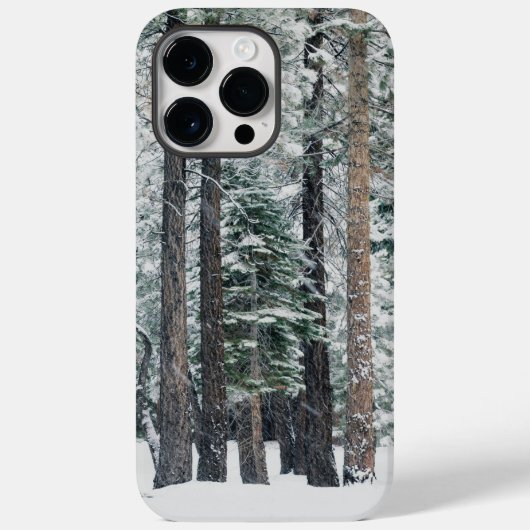 Winterwald Schnee Bäume  Case-Mate iPhone Hülle (Rückseite)