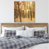Winterwald Schnee und Licht Leinwanddruck (Insitu (Schlafzimmer))
