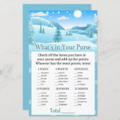 Winterwald Schnee Was ist in deinem Handtaschenspi (Vorne/Hinten)