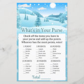 Winterwald Schnee Was ist in deinem Handtaschenspi (Vorderseite)