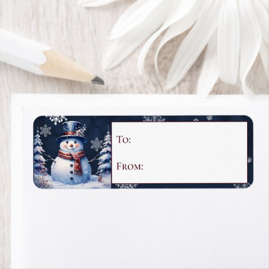 Winterwald Schneemann Weihnachtsgeschenk von und n (Insitu)