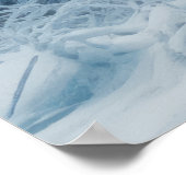 Winterwald Serene Landschaft Surreal Poster (Ecke)