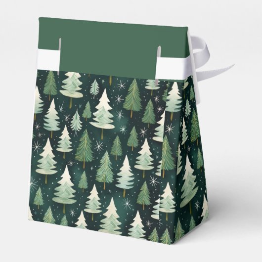 Winterwald & Snowflake Personalisierte Bäckerei Geschenkschachtel (Rückseite)