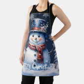 Winterwald Snowman Weihnachten | Blau Schürze (InSitu)