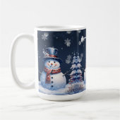 Winterwald Snowman Weihnachten Kaffeetasse (Links)