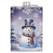 Winterwald Snowman Weihnachten | Lila Flachmann (Rückseite)