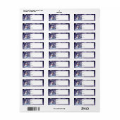 Winterwald Snowman Weihnachten Lila Geschenk (Vorne)