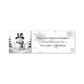 Winterwald Snowman Weihnachten Permastempel (Design)