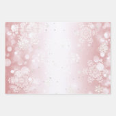 Winterwald Snowman Weihnachten | Pink Geschenkpapier Set (Vorderseite 2)