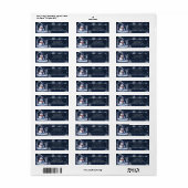 Winterwald Snowman Weihnachtsfeier Rücksendeadress (Vorne)