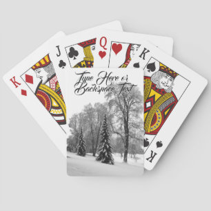 Winterwald Spielkarten Personalisierte Karten