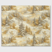 Winterwald Toile-de-Jouy-Muster (1) Geschenkpapier (Flach)