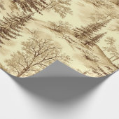 Winterwald Toile de Jouy Muster (2) Geschenkpapier (Ecke)