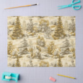 Winterwald Toile de Jouy Muster (4) Seidenpapier (Basteln)