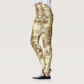Winterwald Toile de Jouy Muster (7) Leggings (Links)