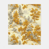 Winterwald Toile de Jouy Muster (8) Fleecedecke (Vorderseite)