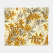 Winterwald Toile de Jouy Muster (8) Fleecedecke (Vorderseite (Horizontal))